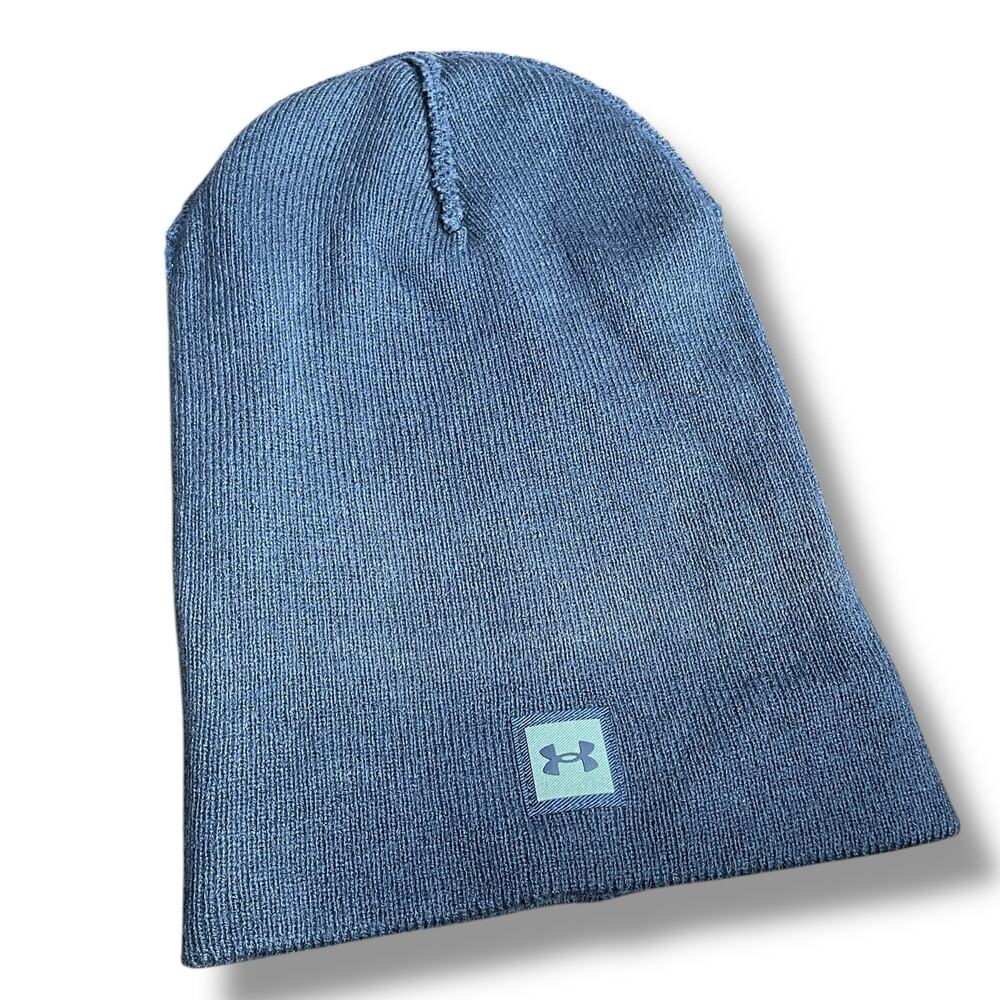 Under Armour UA Truckstop Beanie Knit Cap Ribbed Cuff Skull Hat 1356707 Gear - Picture 6 of 12